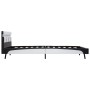 Estructura de cama con LED cuero sintético blanco 140x200 cm de vidaXL, Camas y somieres - Ref: Foro24-280299, Precio: 167,36...