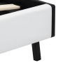 Estructura de cama con LED cuero sintético blanco 140x200 cm de vidaXL, Camas y somieres - Ref: Foro24-280299, Precio: 167,36...