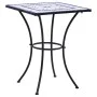 Mesa de mosaico para cafetería cerámica azul y blanco 60 cm de vidaXL, Mesas de jardín - Ref: Foro24-46706, Precio: 113,06 €,...