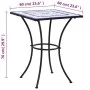 Mesa de mosaico para cafetería cerámica azul y blanco 60 cm de vidaXL, Mesas de jardín - Ref: Foro24-46706, Precio: 113,06 €,...