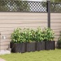Macetero de Jardín 4 pcs Marrón Acero en Macetas y jardineras | Comprar online en Foru.es