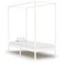 Estructura cama con dosel madera maciza pino blanco 90x200 cm de vidaXL, Camas y somieres - Ref: Foro24-283262, Precio: 169,0...