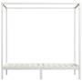Estructura cama con dosel madera maciza pino blanco 90x200 cm de vidaXL, Camas y somieres - Ref: Foro24-283262, Precio: 169,0...