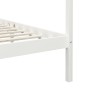 Estructura cama con dosel madera maciza pino blanco 90x200 cm de vidaXL, Camas y somieres - Ref: Foro24-283262, Precio: 169,0...