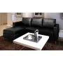 Sofá modular de 3 plazas de cuero artificial negro de vidaXL, Sofás - Ref: Foro24-241979, Precio: 457,08 €, Descuento: %