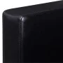 Sofá modular de 3 plazas de cuero artificial negro de vidaXL, Sofás - Ref: Foro24-241979, Precio: 457,08 €, Descuento: %