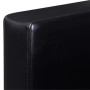 Sofá modular de 3 plazas de cuero artificial negro de vidaXL, Sofás - Ref: Foro24-241979, Precio: 466,56 €, Descuento: %