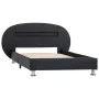 Estructura de cama con LED cuero sintético negro 90x200 cm de vidaXL, Camas y somieres - Ref: Foro24-285426, Precio: 188,57 €...