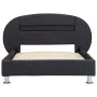 Estructura de cama con LED cuero sintético negro 90x200 cm de vidaXL, Camas y somieres - Ref: Foro24-285426, Precio: 188,57 €...