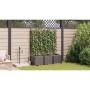 Macetero de Jardín 3 pcs Marrón Acero en Macetas y jardineras | Comprar online en Foru.es