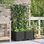 Macetero de Jardín 2 pcs Negro 80 x 40 x 143 cm Acero en Macetas y jardineras | Comprar online en Foru.es