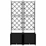 Macetero de Jardín 2 pcs Negro 80 x 40 x 143 cm Acero en Macetas y jardineras | Comprar online en Foru.es