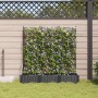 Macetero de Jardín 3 pcs Negro 120 x 40 x 125,5 cm Acero en Macetas y jardineras | Comprar online en Foru.es