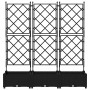 Macetero de Jardín 3 pcs Negro 120 x 40 x 125,5 cm Acero en Macetas y jardineras | Comprar online en Foru.es