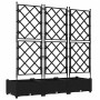 Macetero de Jardín 3 pcs Negro 120 x 40 x 125,5 cm Acero en Macetas y jardineras | Comprar online en Foru.es