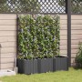 Macetero de Jardín 3 pcs Negro 120 x 40 x 143 cm Acero en Macetas y jardineras | Comprar online en Foru.es