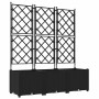 Macetero de Jardín 3 pcs Negro 120 x 40 x 143 cm Acero en Macetas y jardineras | Comprar online en Foru.es