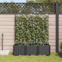 Macetero de Jardín 3 pcs Negro 120 x 40 x 143 cm Acero en Macetas y jardineras | Comprar online en Foru.es