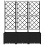 Macetero de Jardín 3 pcs Negro 120 x 40 x 143 cm Acero en Macetas y jardineras | Comprar online en Foru.es