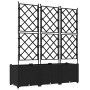 Macetero de Jardín 3 pcs Negro 120 x 40 x 143 cm Acero en Macetas y jardineras | Comprar online en Foru.es