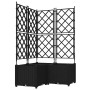 Macetero de Jardín 3 pcs Negro 80 x 80 x 143 cm Acero en Macetas y jardineras | Comprar online en Foru.es