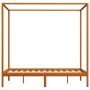 Cama con dosel de madera maciza de pino marrón miel 120x200 cm de vidaXL, Camas y somieres - Ref: Foro24-283258, Precio: 200,...
