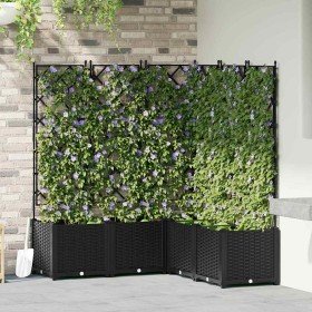 Macetero de Jardín 5 pcs Negro 120 x 120 x 143 cm Acero en Macetas y jardineras | Comprar online en Foru.es