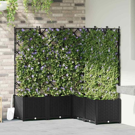 Macetero de Jardín 5 pcs Negro 120 x 120 x 143 cm Acero en Macetas y jardineras | Comprar online en Foru.es