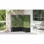 Macetero de Jardín 5 pcs Negro 120 x 120 x 143 cm Acero en Macetas y jardineras | Comprar online en Foru.es