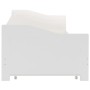 Estructura de sofá cama madera de pino blanco 90x200 cm de vidaXL, Camas y somieres - Ref: Foro24-283149, Precio: 217,46 €, D...