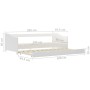 Estructura de sofá cama madera de pino blanco 90x200 cm de vidaXL, Camas y somieres - Ref: Foro24-283149, Precio: 217,46 €, D...