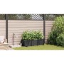 Macetero de Jardín 3 pcs Negro Acero en Macetas y jardineras | Comprar online en Foru.es