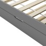 Estructura de sofá cama madera de pino gris 90x200 cm de vidaXL, Camas y somieres - Ref: Foro24-283151, Precio: 207,93 €, Des...