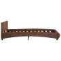 Estructura de cama de cuero sintético marrón 120x200 cm de vidaXL, Camas y somieres - Ref: Foro24-285476, Precio: 148,76 €, D...