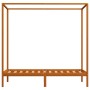Cama con dosel de madera maciza de pino marrón miel 90x200 cm de vidaXL, Camas y somieres - Ref: Foro24-283256, Precio: 112,4...