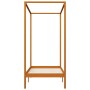 Cama con dosel de madera maciza de pino marrón miel 90x200 cm de vidaXL, Camas y somieres - Ref: Foro24-283256, Precio: 112,4...