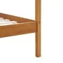 Cama con dosel de madera maciza de pino marrón miel 90x200 cm de vidaXL, Camas y somieres - Ref: Foro24-283256, Precio: 95,53...