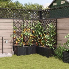 Macetero de Jardín 5 pcs Negro Acero en Macetas y jardineras | Comprar online en Foru.es