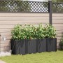 Macetero de Jardín 4 pcs Negro Acero en Macetas y jardineras | Comprar online en Foru.es