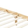 Estructura de cama con dosel madera maciza de pino 100x200 cm de vidaXL, Camas y somieres - Ref: Foro24-283251, Precio: 100,5...