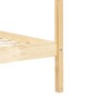 Estructura de cama con dosel madera maciza de pino 100x200 cm de vidaXL, Camas y somieres - Ref: Foro24-283251, Precio: 100,5...