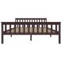 Estructura de cama madera maciza pino marrón oscuro 160x200 cm de vidaXL, Camas y somieres - Ref: Foro24-283236, Precio: 146,...