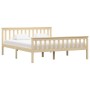 Estructura de cama de madera maciza de pino clara 160x200 cm de vidaXL, Camas y somieres - Ref: Foro24-283224, Precio: 144,86...