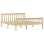 Estructura de cama de madera maciza de pino clara 160x200 cm de vidaXL, Camas y somieres - Ref: Foro24-283224, Precio: 144,86...