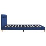 Estructura de cama con LED tela azul 180x200 cm de vidaXL, Camas y somieres - Ref: Foro24-280905, Precio: 166,69 €, Descuento: %