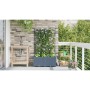 Macetero de Jardín 2 pcs Gris Claro 80 x 40 x 143 cm Acero en Macetas y jardineras | Comprar online en Foru.es