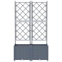 Macetero de Jardín 2 pcs Gris Claro 80 x 40 x 143 cm Acero en Macetas y jardineras | Comprar online en Foru.es
