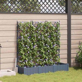 Macetero de Jardín 3 pcs Gris Claro 120 x 40 x 125,5 cm Acero en Macetas y jardineras | Comprar online en Foru.es