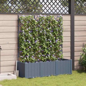 Macetero de Jardín 3 pcs Gris Claro 120 x 40 x 143 cm Acero en Macetas y jardineras | Comprar online en Foru.es