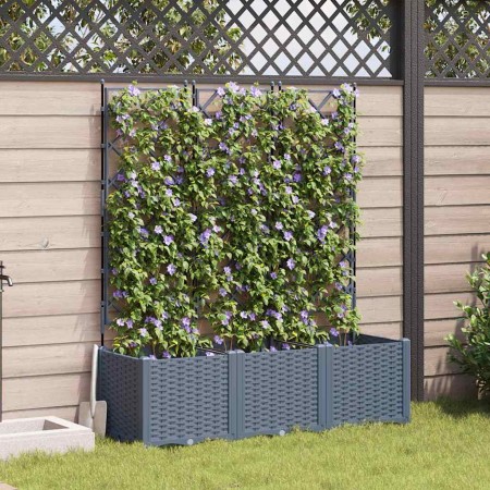Macetero de Jardín 3 pcs Gris Claro 120 x 40 x 143 cm Acero en Macetas y jardineras | Comprar online en Foru.es